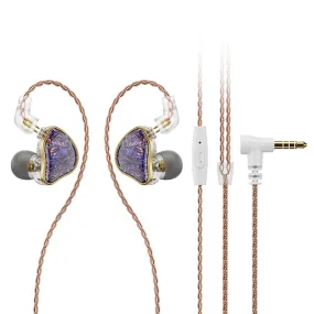 NICEHCK DB2 in-Ear Monitor 1BA 1DD Hybrid IEM Resin Aluminium Alloy HiFi Wired Earbuds, 3.5mm Earphones with 2Pin Detachable Tangle-Free Cable, IEMs for Gaming/Audiophile/Musicians, Bass Stereo Noise Isolating Headphones