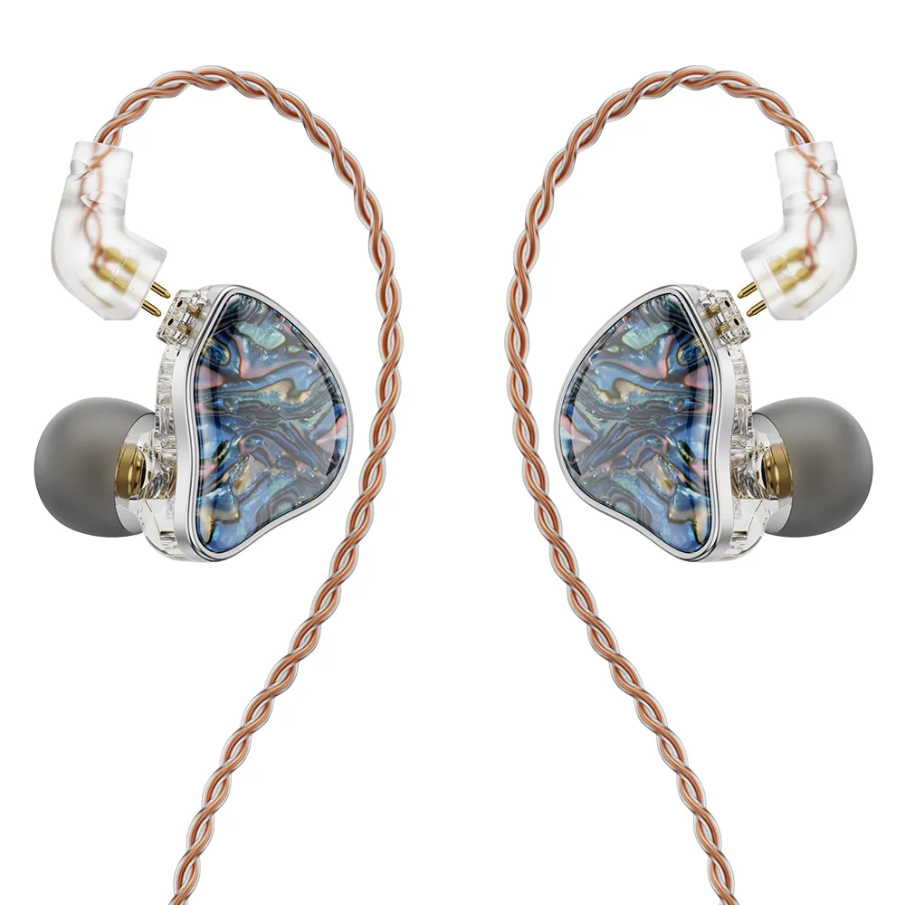 NICEHCK DB2 in-Ear Monitor 1BA 1DD Hybrid IEM Resin Aluminium Alloy HiFi Wired Earbuds, 3.5mm Earphones with 2Pin Detachable Tangle-Free Cable, IEMs for Gaming/Audiophile/Musicians, Bass Stereo Noise Isolating Headphones