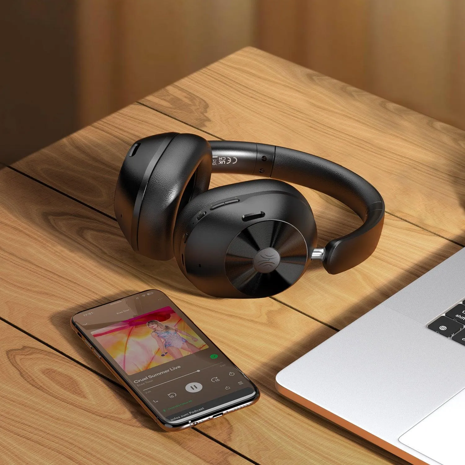 OneOdio Focus A5 Hybrid Active Noise Cancelling Headphones | LDAC Hi-Res Audio