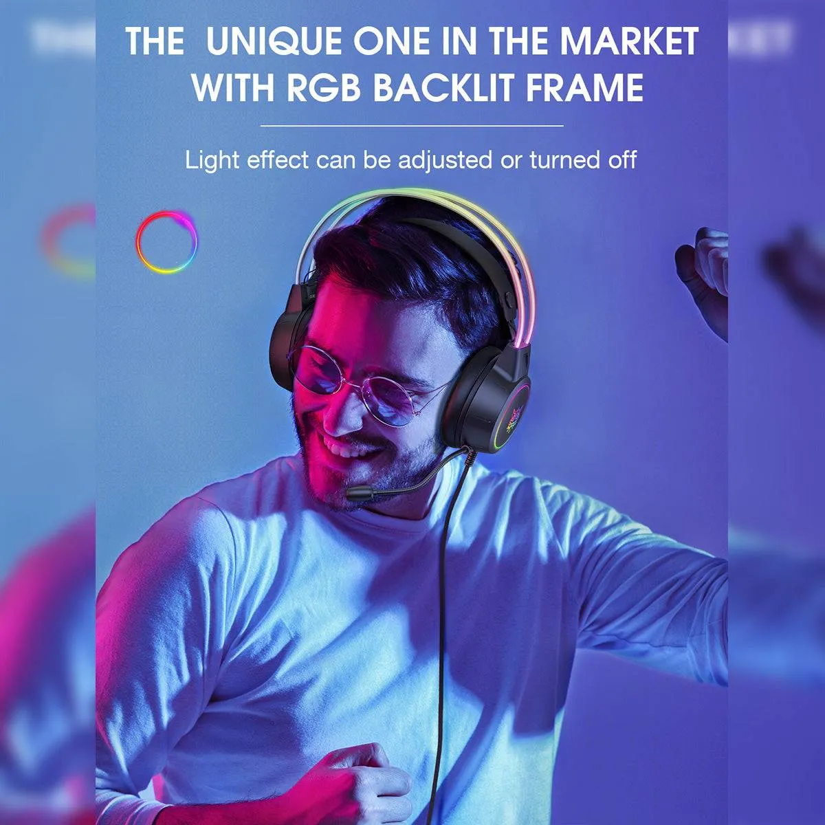 ONIKUMA X15 Pro RGB Double-Head Beam Wired Gaming Headset
