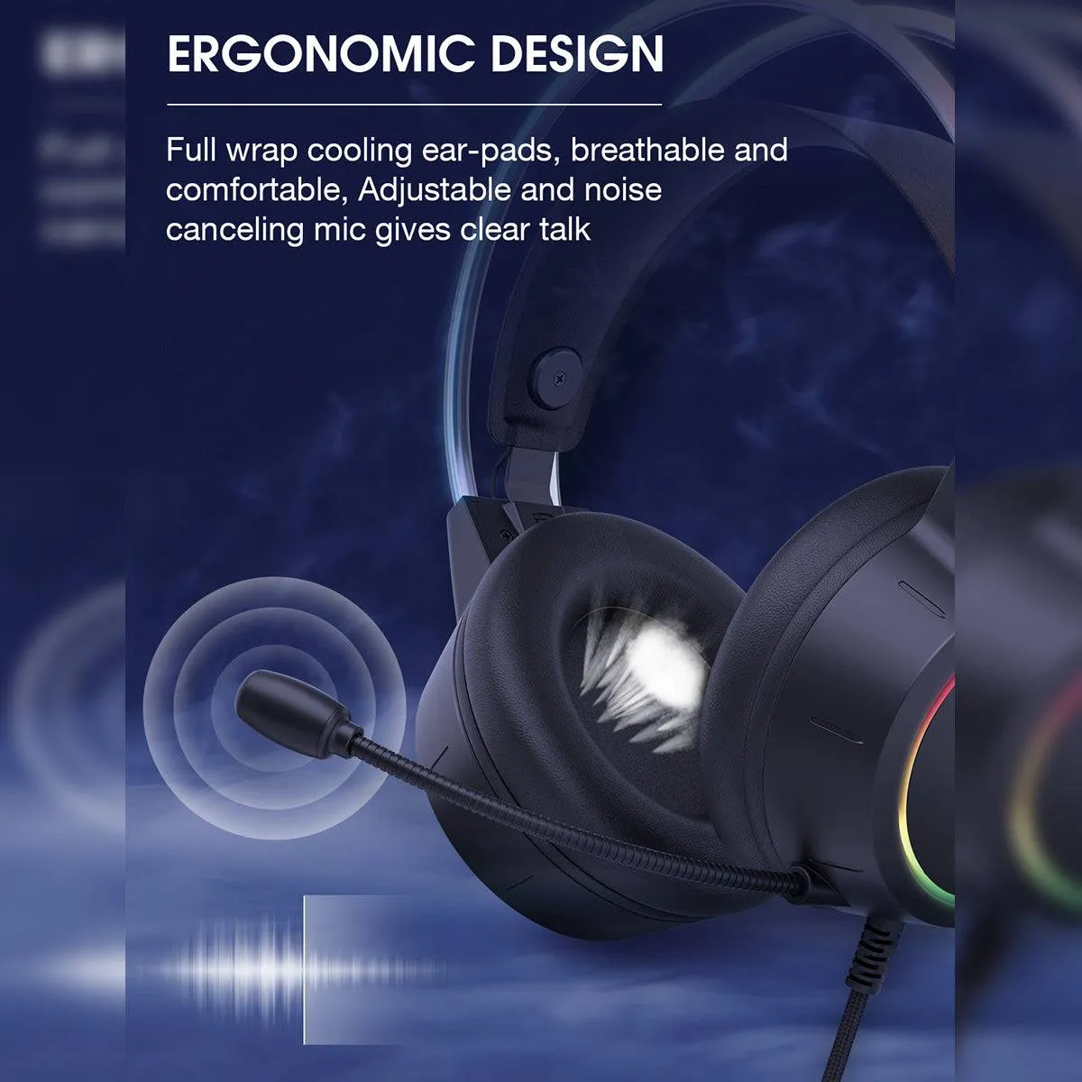 ONIKUMA X15 Pro RGB Double-Head Beam Wired Gaming Headset