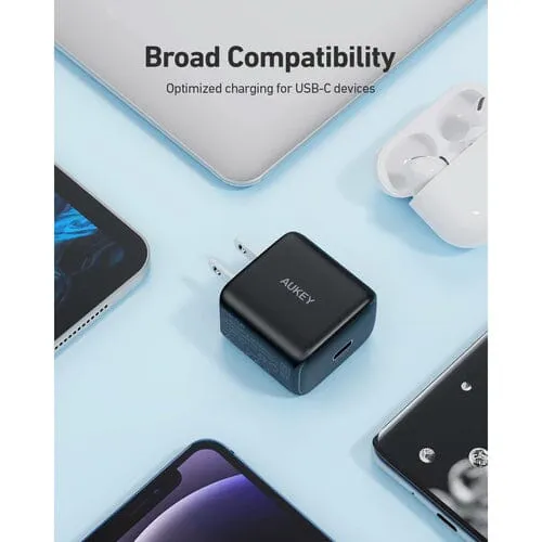 PA-R1S Swift Charger with PD & QC 3.0 USB C 20W Black