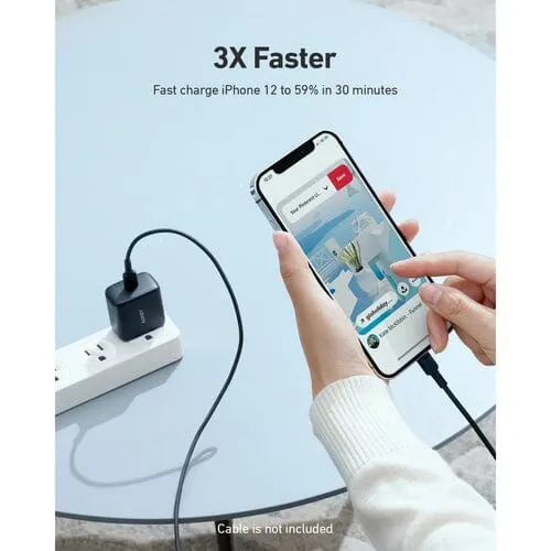 PA-R1S Swift Charger with PD & QC 3.0 USB C 20W Black