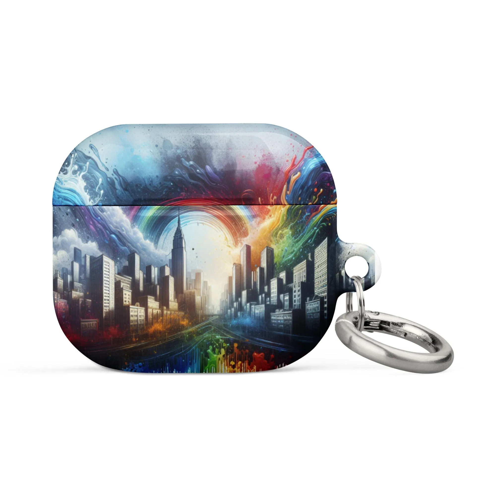 Rainbow City AirPods® Case | Premium Impact Protection | Metal Carabiner | Scratch & Drop Proof