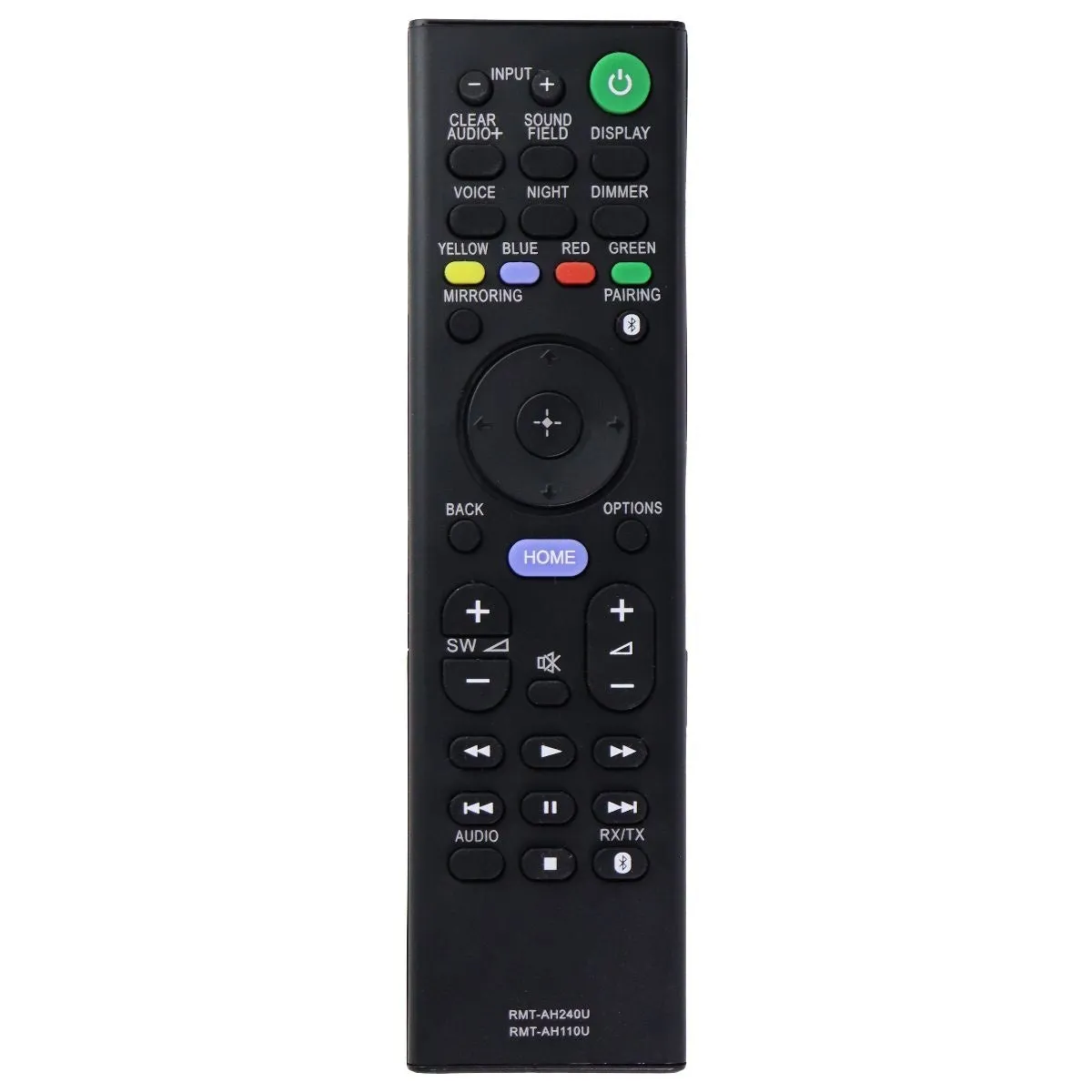 Remote Control (RMT-AH240U / RMT-AH110U) for Sony Receiver and Sound Bar - Black