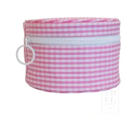 Roundup Jewel Case - Gingham Pink