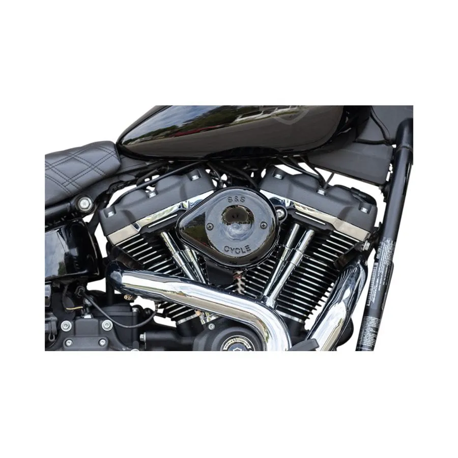 S&S Cycle Mini Teardrop Stealth Air Cleaner Kit For Harley M8 2018-2022 Models