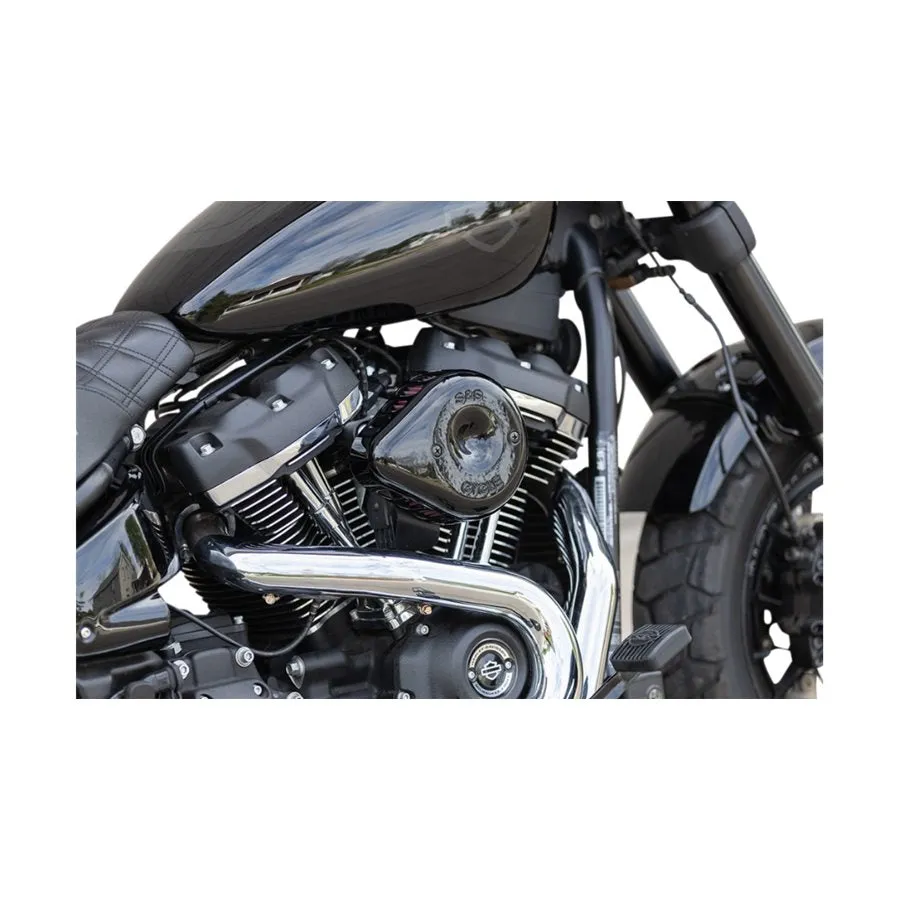S&S Cycle Mini Teardrop Stealth Air Cleaner Kit For Harley M8 2018-2022 Models