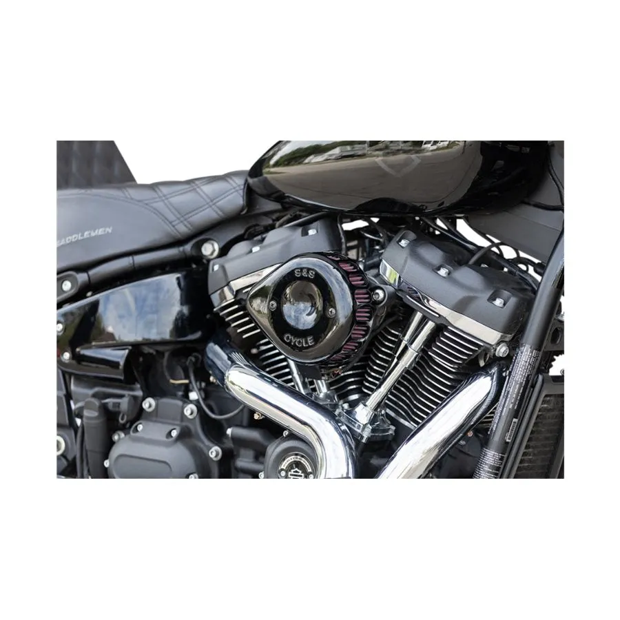 S&S Cycle Mini Teardrop Stealth Air Cleaner Kit For Harley M8 2018-2022 Models