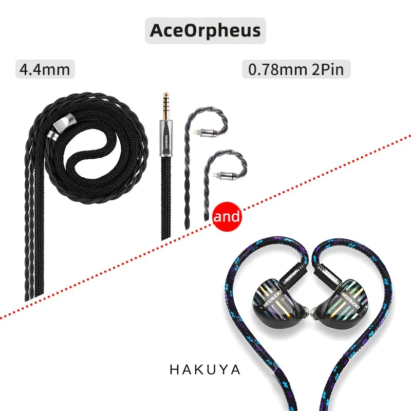 SeeAudio HAKUYA HiFi Wired Music Earphone 10BA 4EST Driver In Ear Earbud Monitor Hybrid Audiophile Headset Detachable 0.78 2Pin