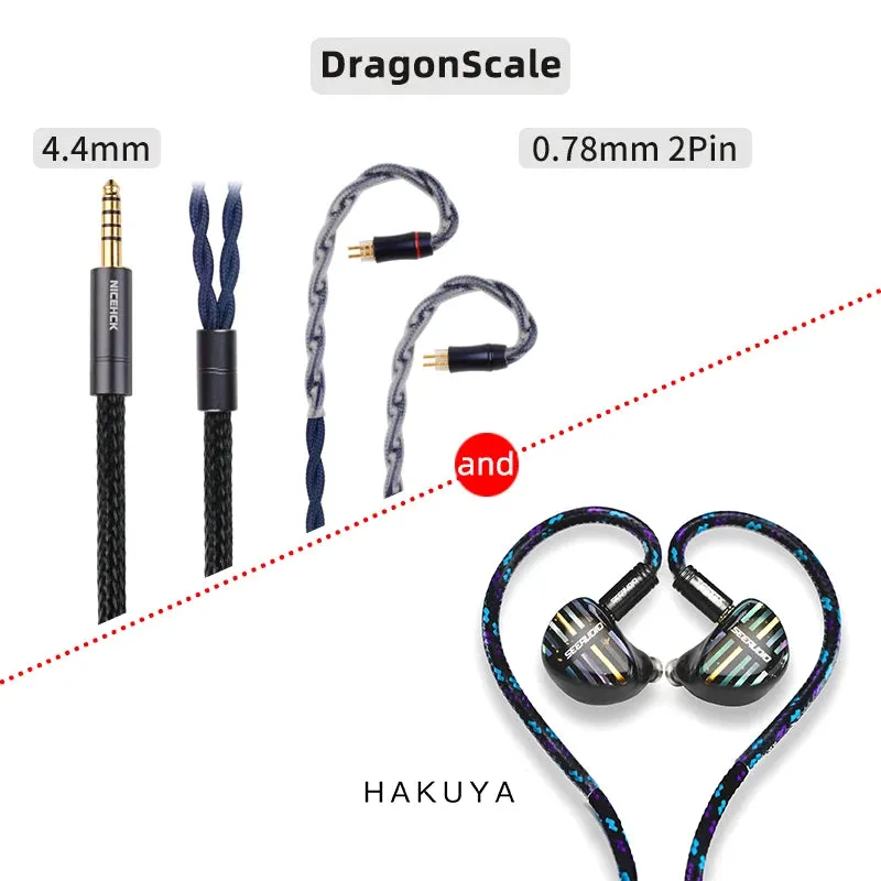 SeeAudio HAKUYA HiFi Wired Music Earphone 10BA 4EST Driver In Ear Earbud Monitor Hybrid Audiophile Headset Detachable 0.78 2Pin
