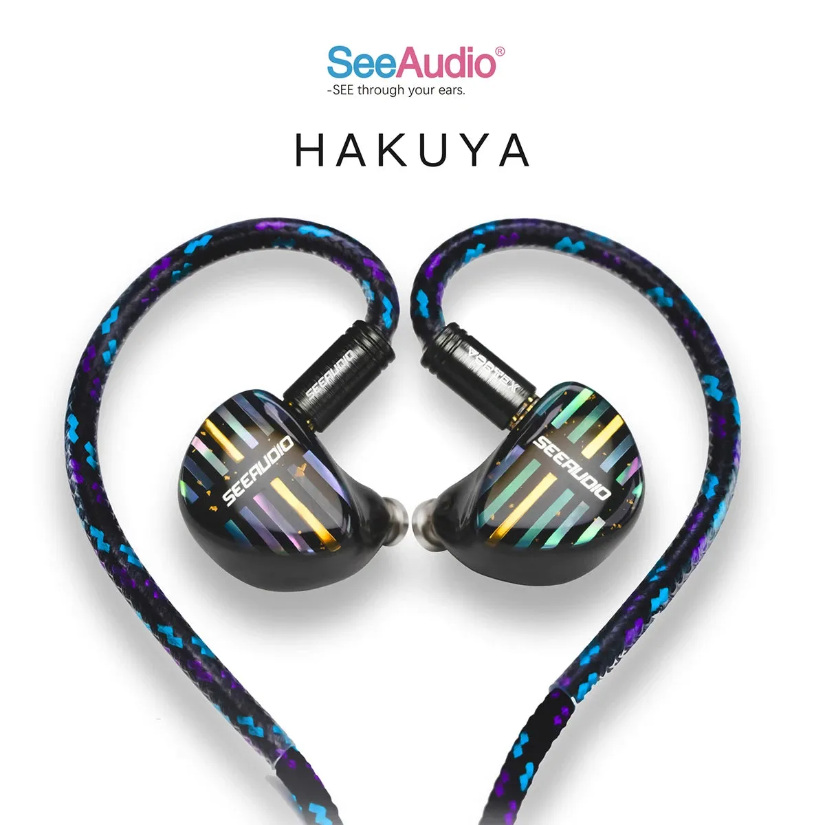 SeeAudio HAKUYA HiFi Wired Music Earphone 10BA 4EST Driver In Ear Earbud Monitor Hybrid Audiophile Headset Detachable 0.78 2Pin