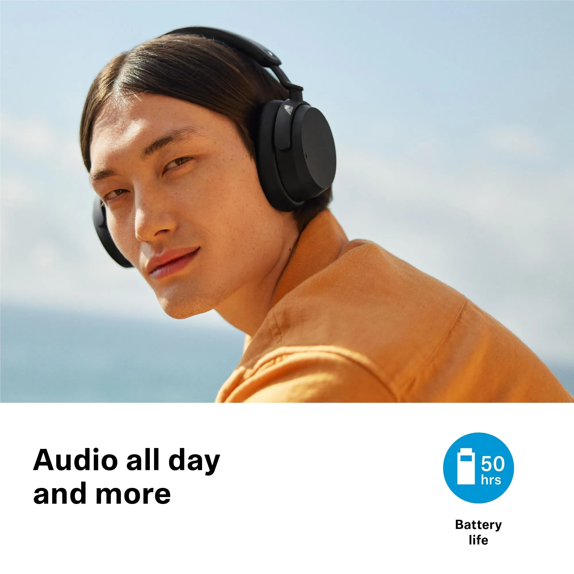 Sennheiser ACCENTUM Wireless Noise Cancelling Over-Ear Headphones (Blue - Special Edition)