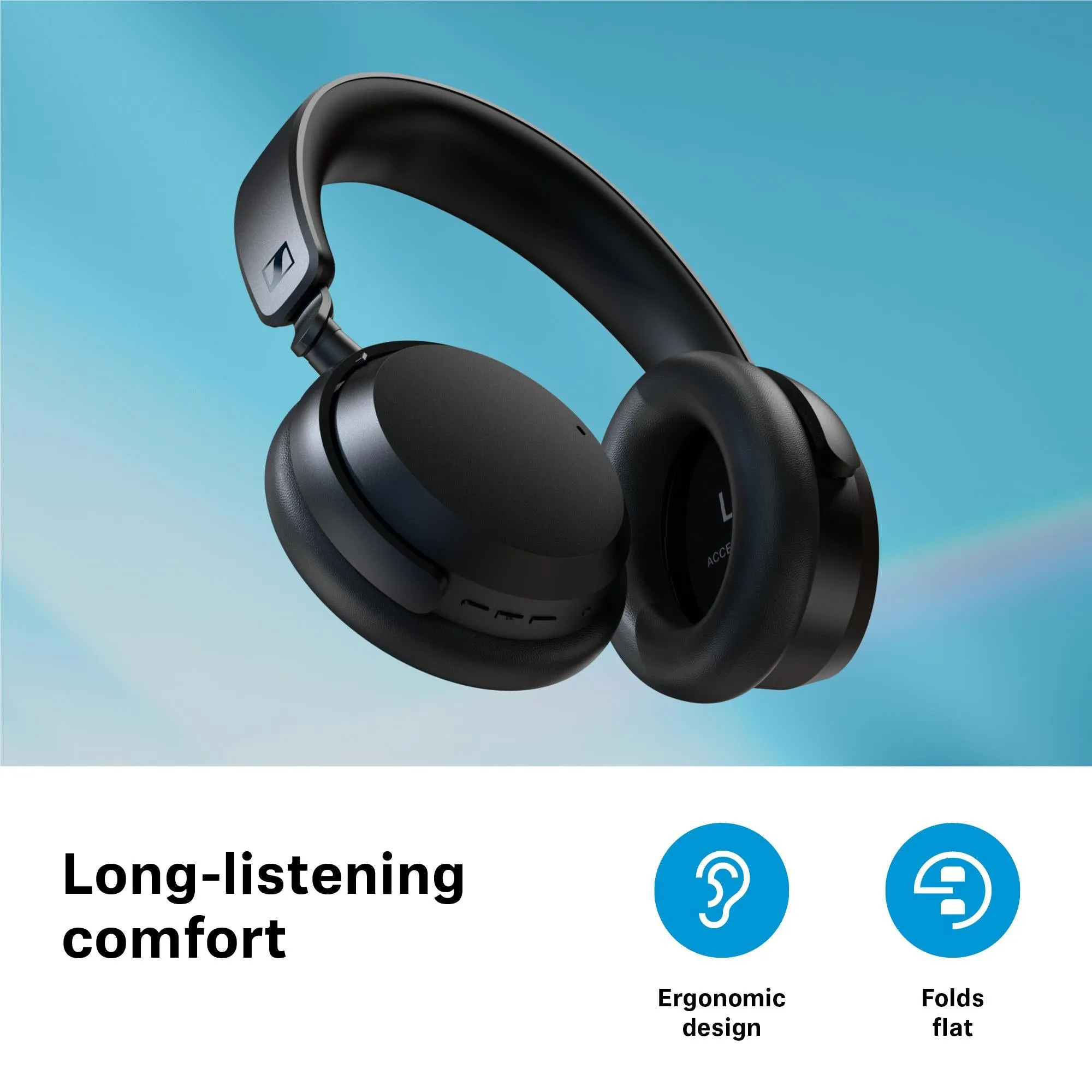 Sennheiser ACCENTUM Wireless Noise Cancelling Over-Ear Headphones (Blue - Special Edition)