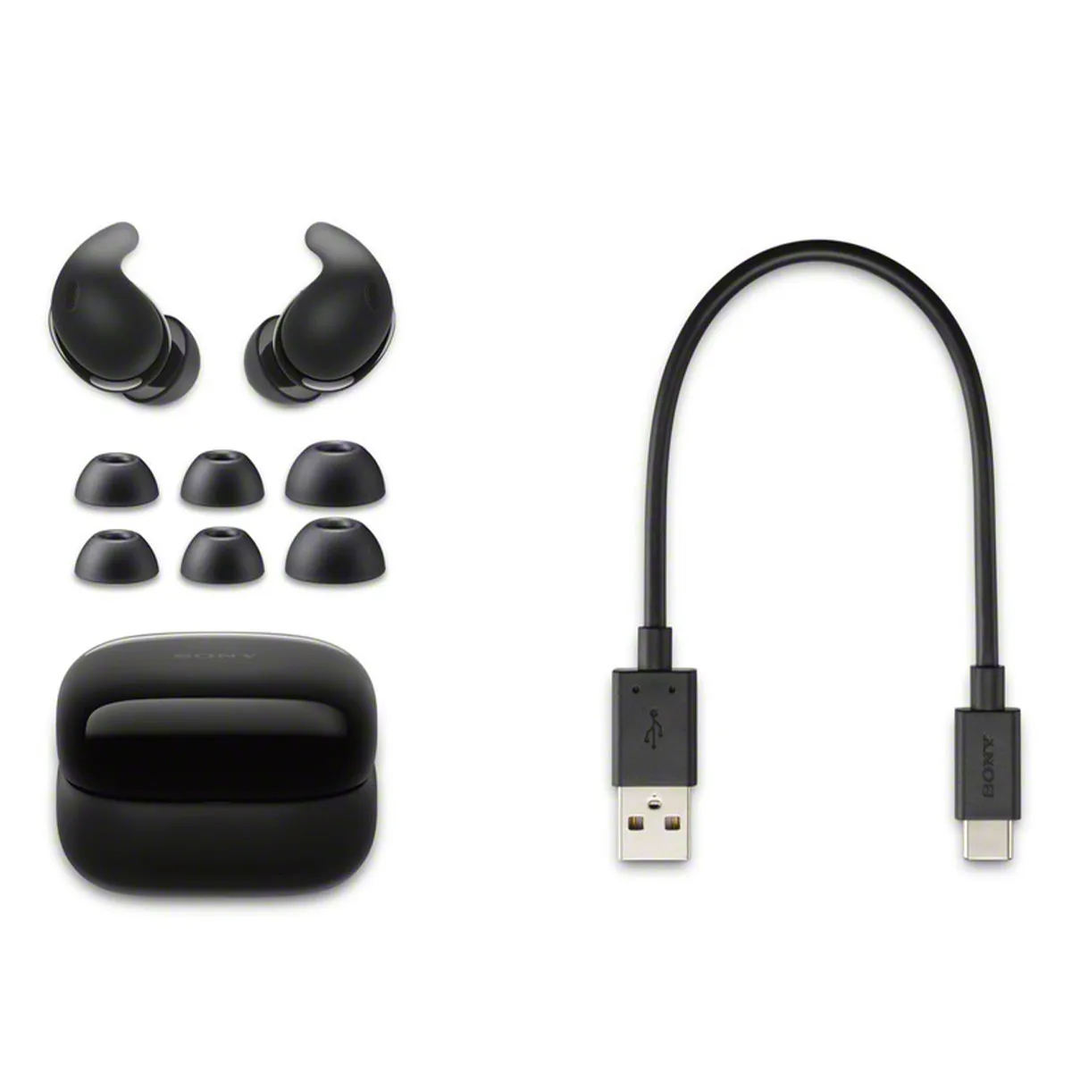 Sony Linkbuds Fit Truly Wireless Noise Cancelling Earbuds (Black)