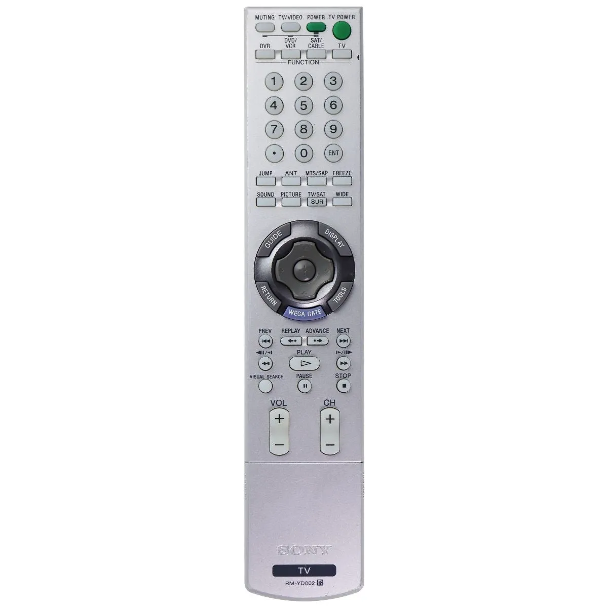 Sony Remote Control (RM-YD002) for Select Sony TVs - Silver