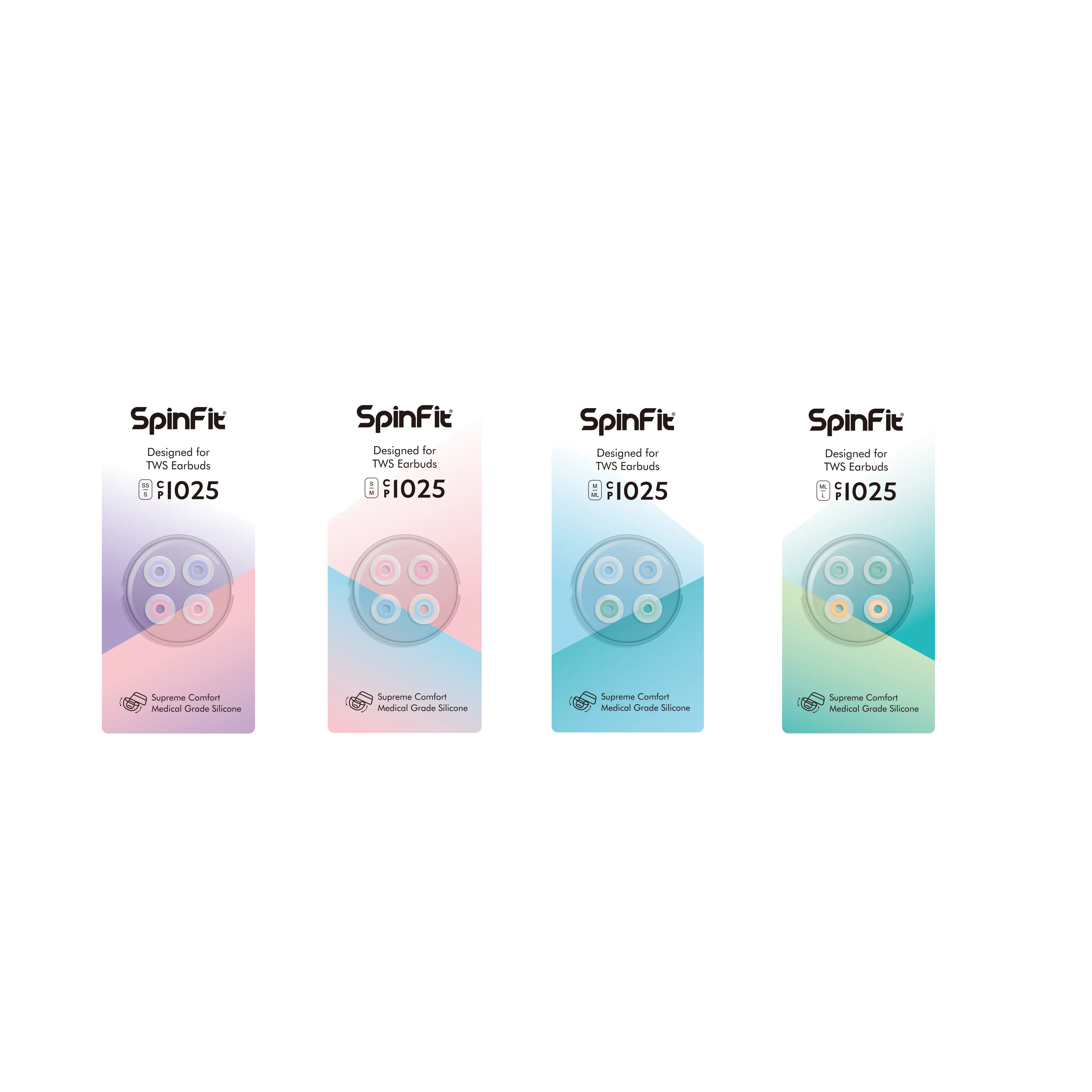 SpinFit CP1025 | Premium Eartips for TWS/AirPods