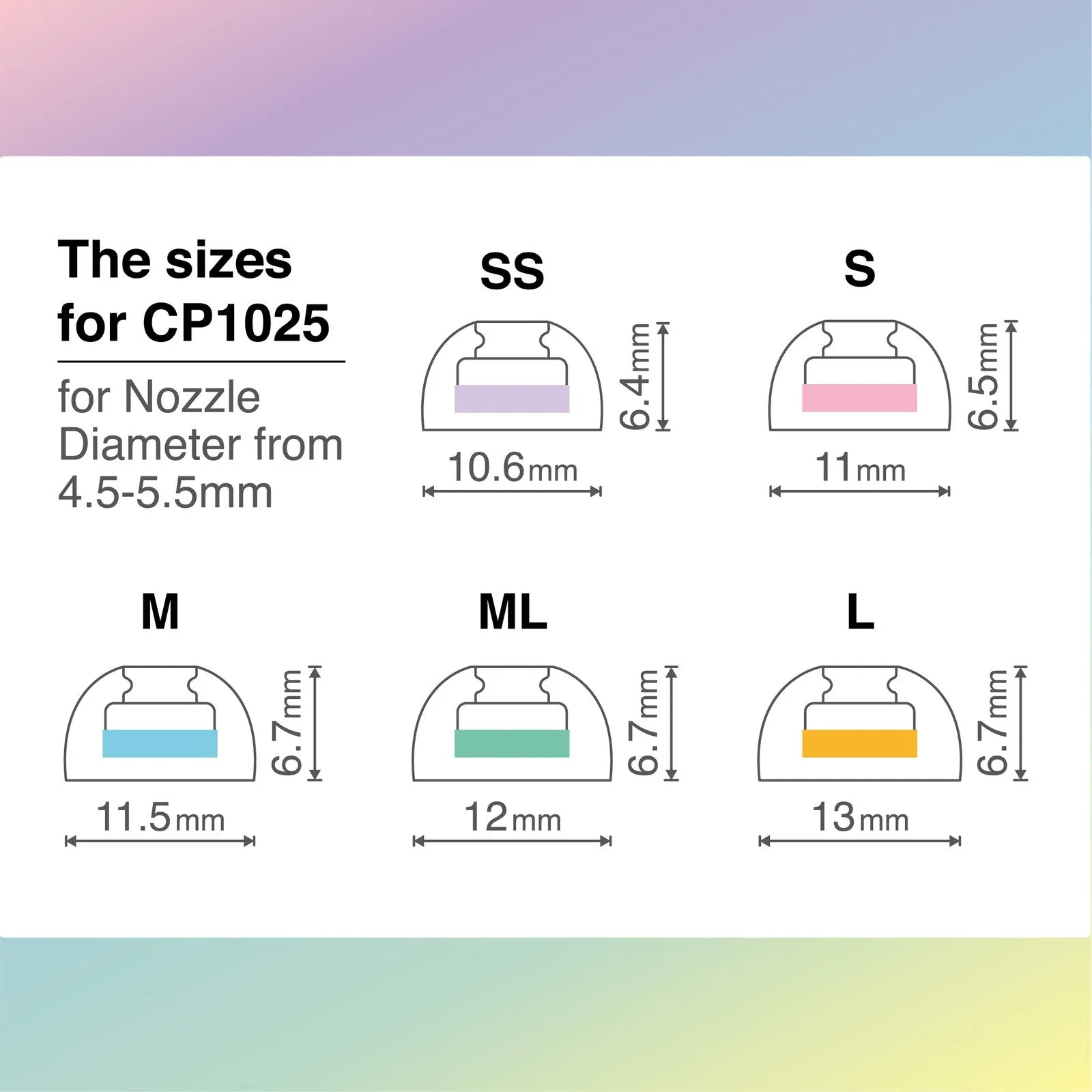 SpinFit CP1025 | Premium Eartips for TWS/AirPods