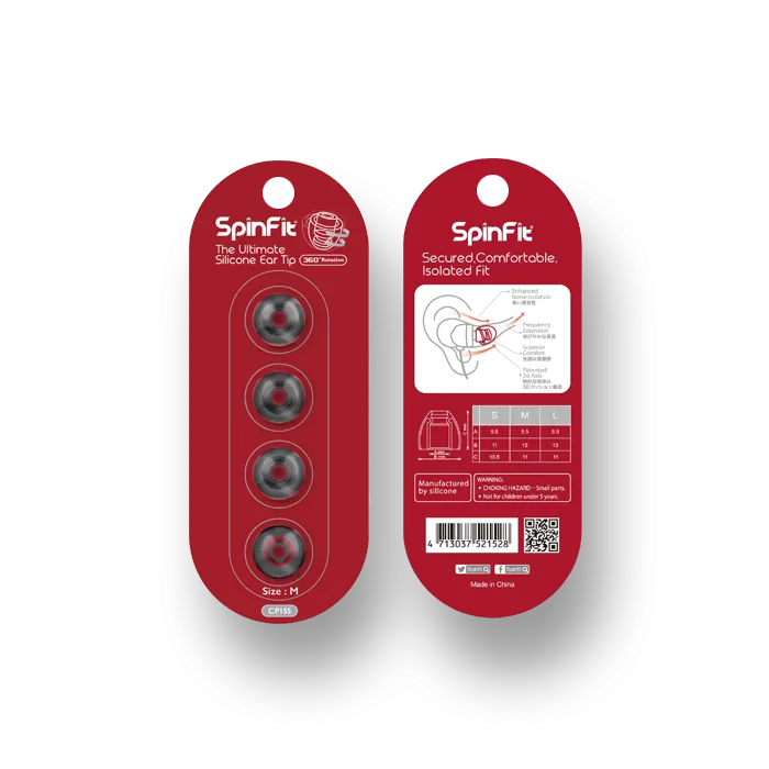 SpinFit CP155 | Premium Eartips (2 Pairs)