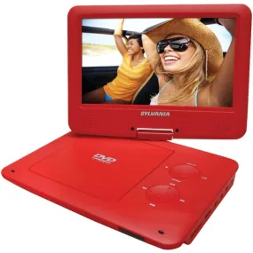 SYLVANIA SDVD9020B-RED 9 Portable DVD Player with 5-Hour Battery (Red)