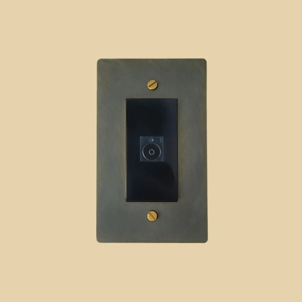 The Brass TV Socket (1-Gang)