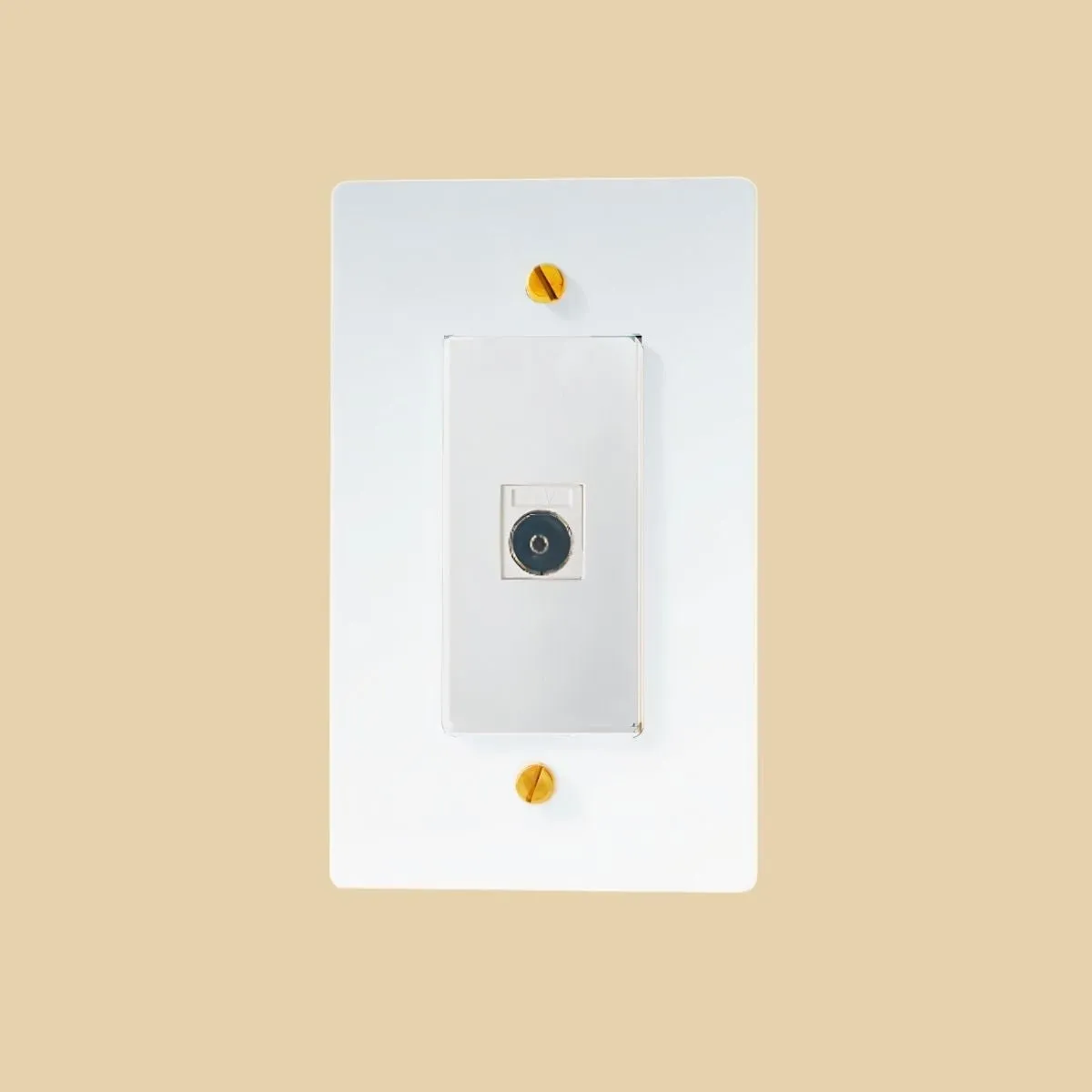 The Brass TV Socket (1-Gang)