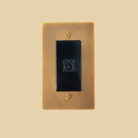 The Brass TV Socket (1-Gang)