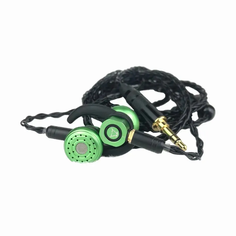 TONEKING Dendroaspis Viridis Metal HIFI Earbud In Ear Monitor Three Diaphragm Dynamic Physical Frequency Division Wired Earphone MMCX Cable Headset