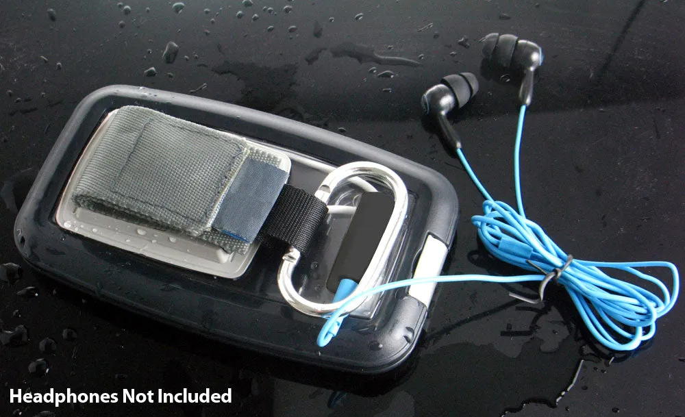 Ultimate Protection Waterproof Universal Sport Case With Carabiner Clip For Iphone 4 4S Ipod Touch ,Some Android & Other Portable Devices (Black)